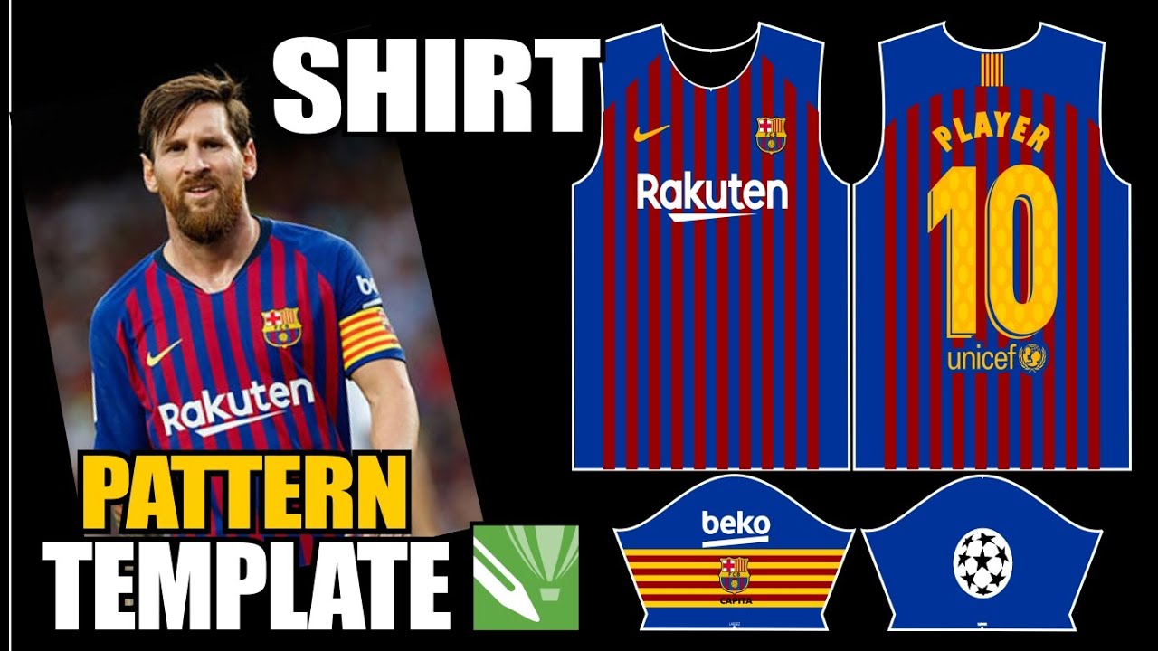 How to Make Basic Shirt Pattern For Sublimation
