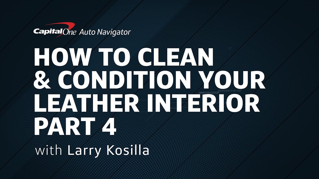 How to Clean a Leather Steering Wheel with Larry Kosilla | Capital One Auto Navigator