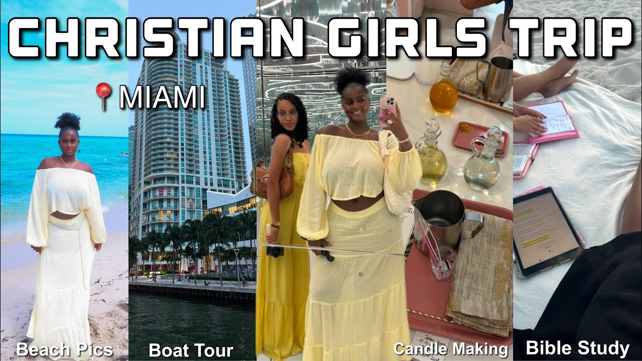 CHRISTIAN GIRLS TRIP VLOG TO MIAMI (CANDLE MAKING CLASS, BEACH BIBLE STUDY, NEW RESTAURANTS & MORE)