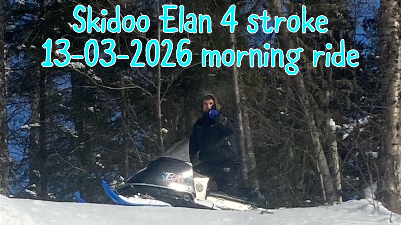 morning ride Skidoo Elan swaped 420cc 4 stroke propoint