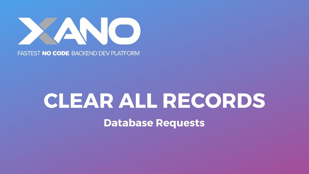 Clear All Records