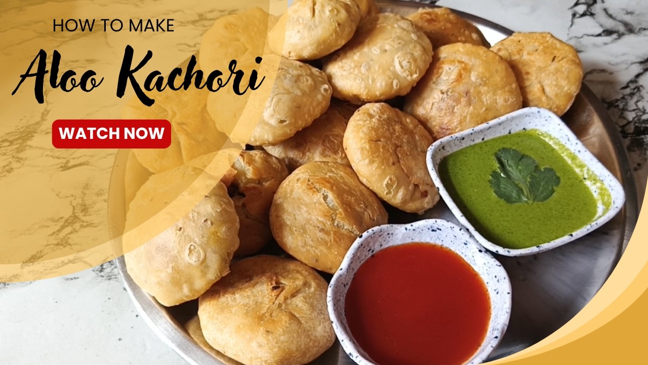 Aloo Kachori | Crispy Potato Stuffed Kachori Recipe | आलू कचोरी घर पर