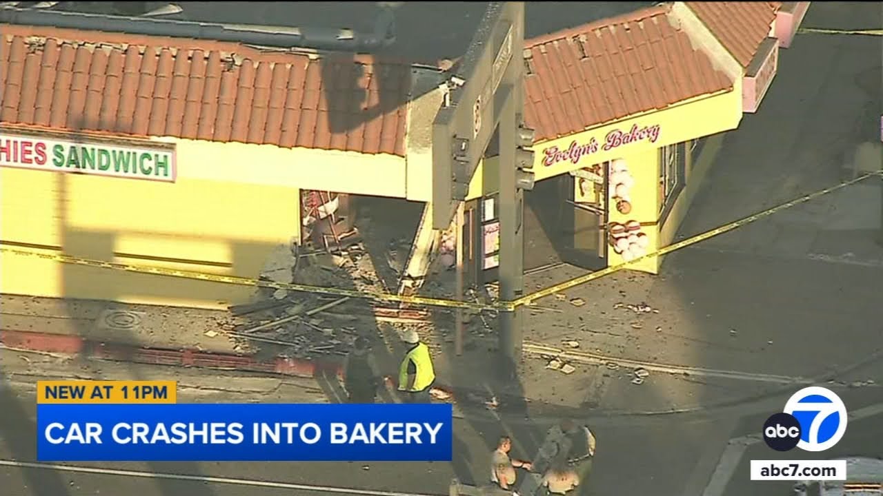 Car crashes into South Gate bakery days after it opened