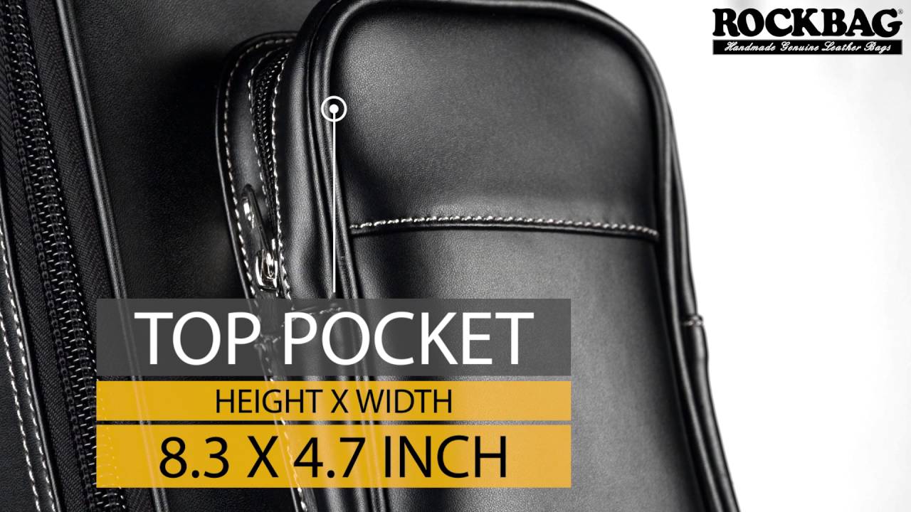 Acoustic Bass Guitar Leather Bag by RockBag