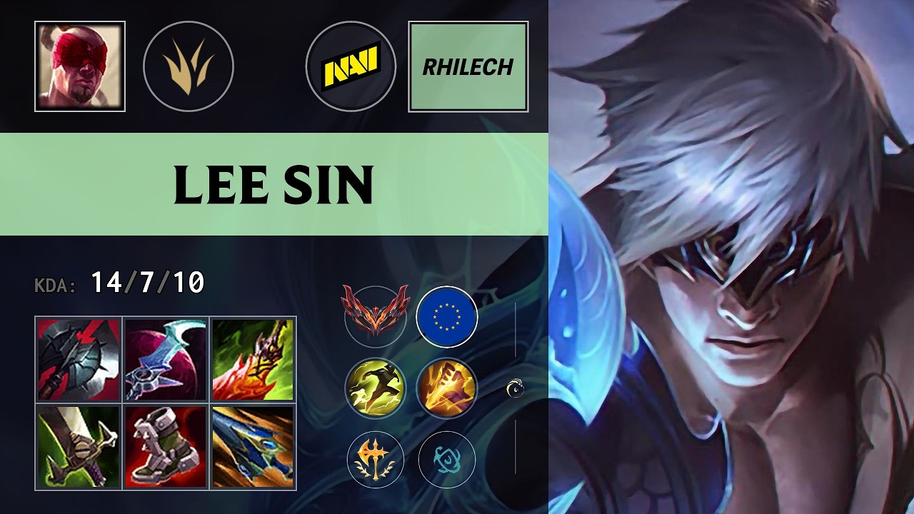 (NAVI Rhilech) Lee Sin Jungle vs Sylas - EUW Grandmaster Patch 26.15