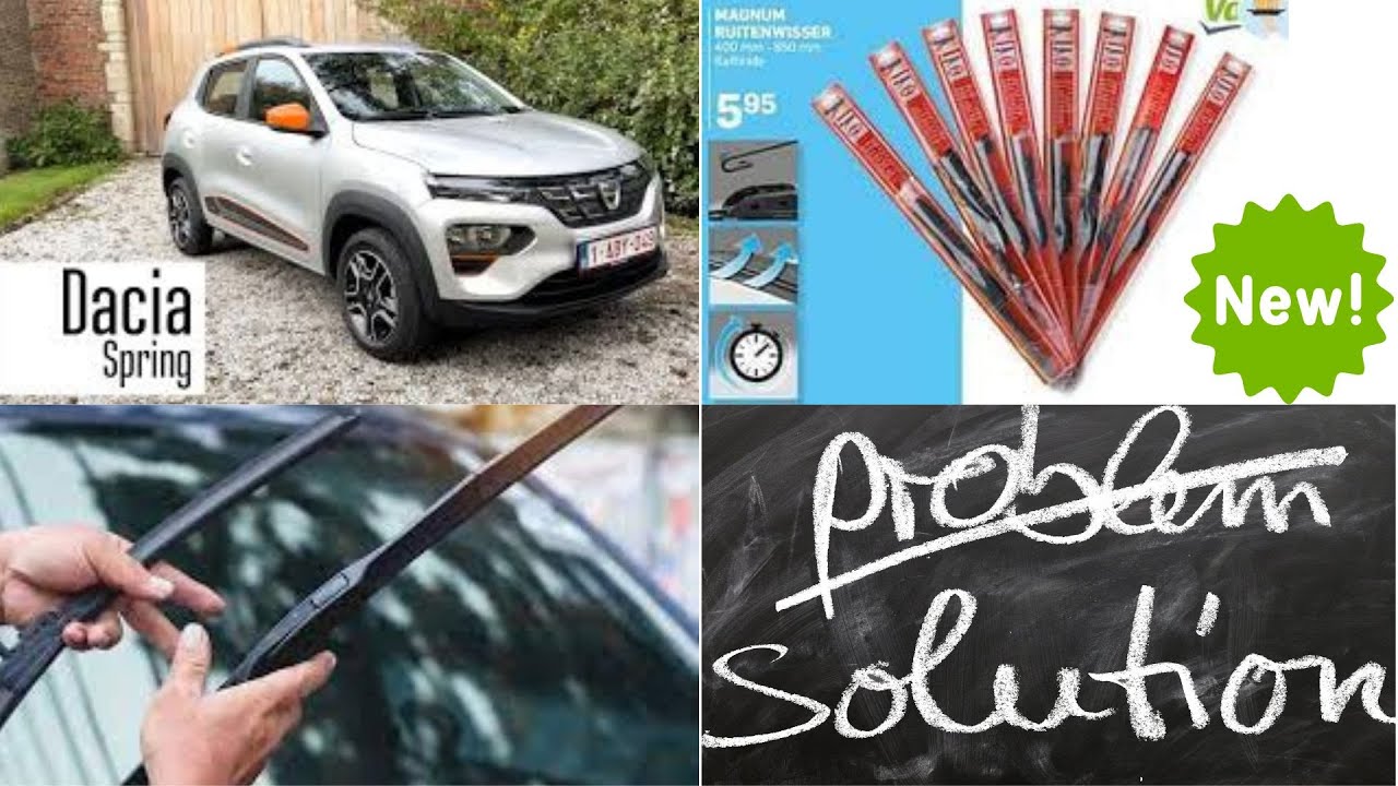 Dacia Spring: Changement Des Essuies Glaces De Chez Action (Démontage Et Montage + Essai)
