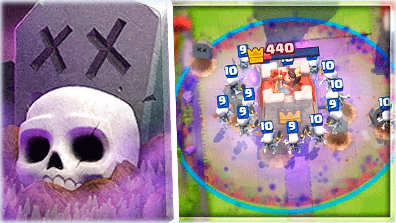 EL MEJOR MAZO DE CEMENTERIO QUE HE PROBADO NUNCA en Clash Royale - WithZack