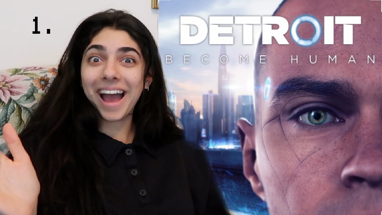 Касцина играет в Detroit: Become Human, ч. 1
