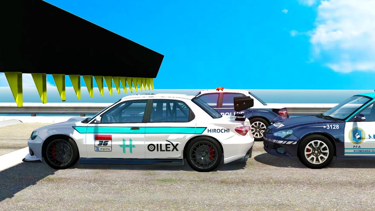 The Police Car Chewer - BeamNG Drive Police Chase