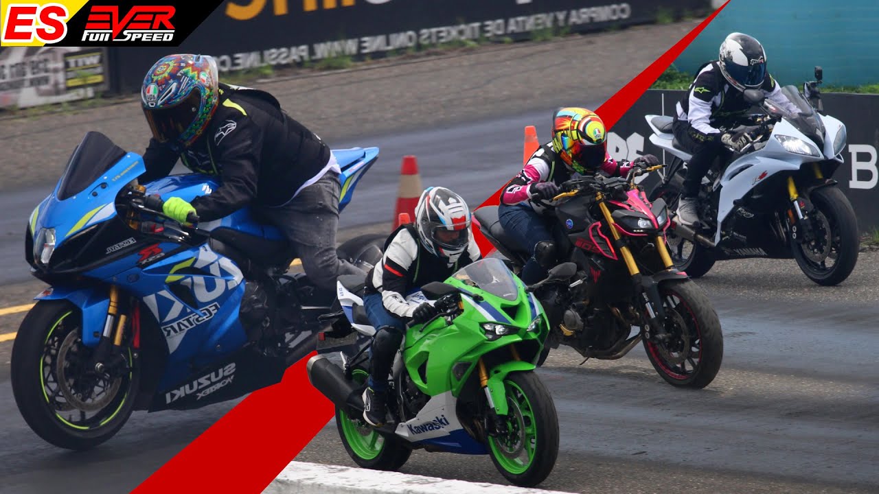 CARRERAS de MOTOS, todas las categorías de la 9na Válida de Piques 1/4 de Milla Barranquilla 2024.