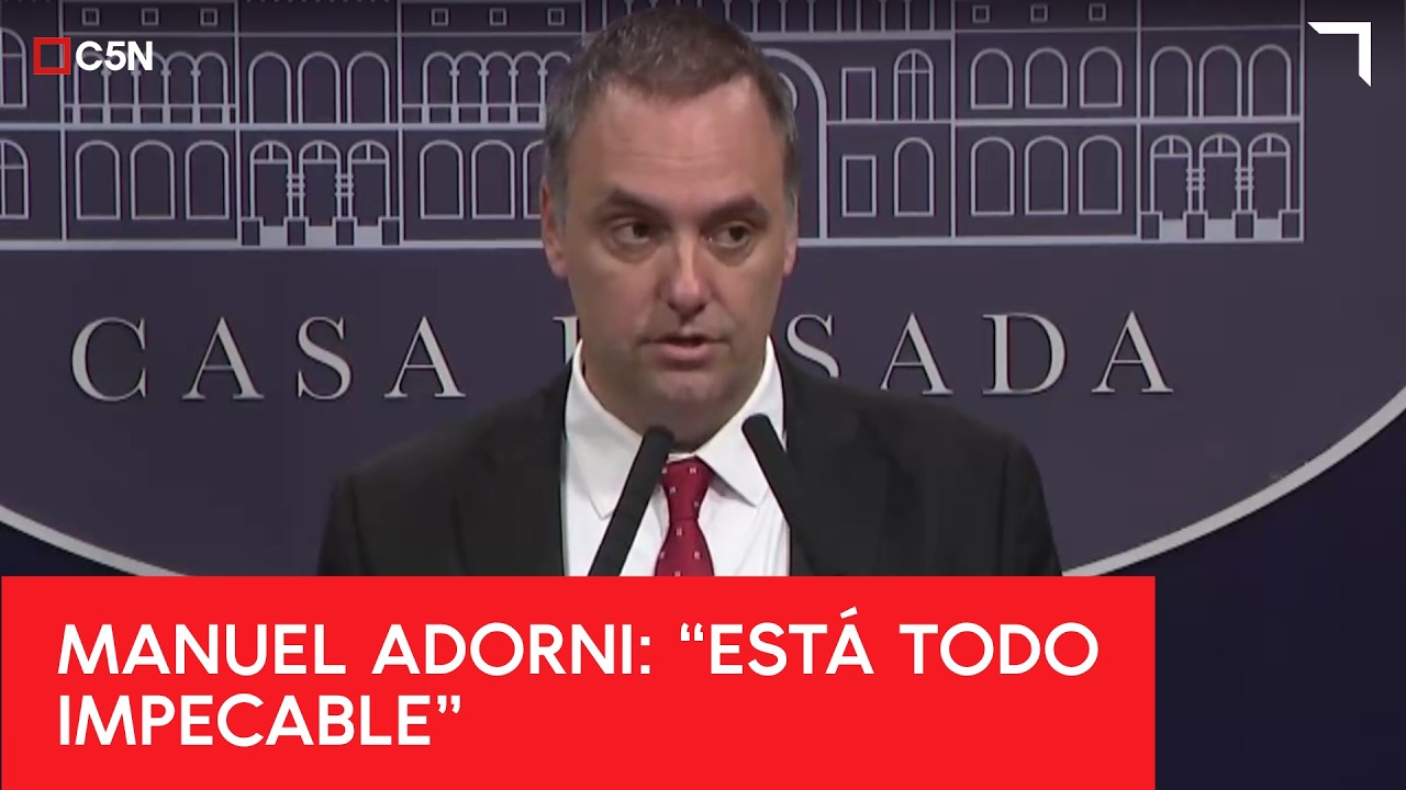 MANUEL ADORNI habl&oacute; en una CONFERENCIA de PRENSA