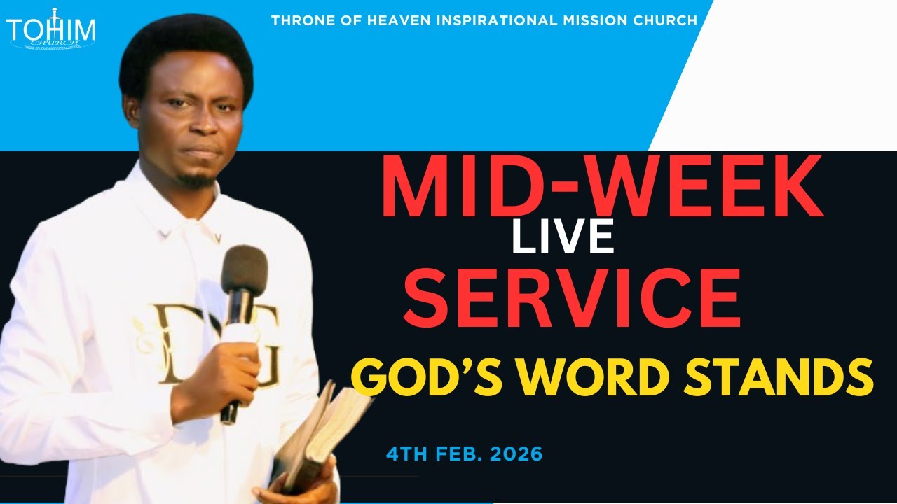 TOHIM MID-WEEK SERVICE 4HT  FEB 2026 || #inspirational #spirit #tbjoshualegacy #tohim #usa.