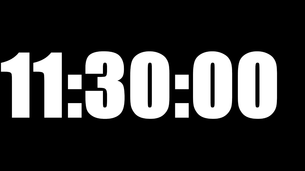 11 HOUR 30 MINUTE TIMER &bull; 690 MINUTE COUNTDOWN TIMER ⏰ LOUD ALARM ⏰