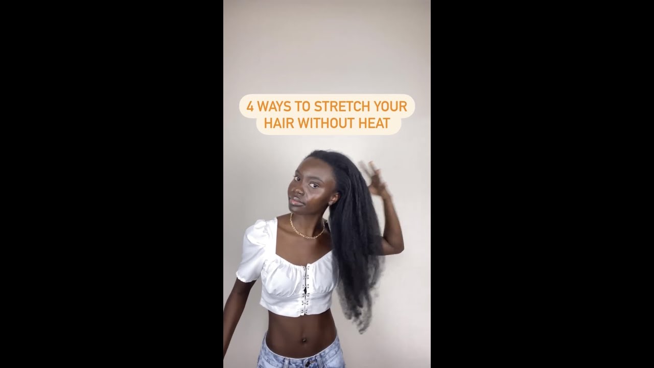 4 WAYS TO STRETCH YOUR HAIR : CURLY, COILY AND WAVY HAIR WITHOUT HEAT PT 1 #shorts