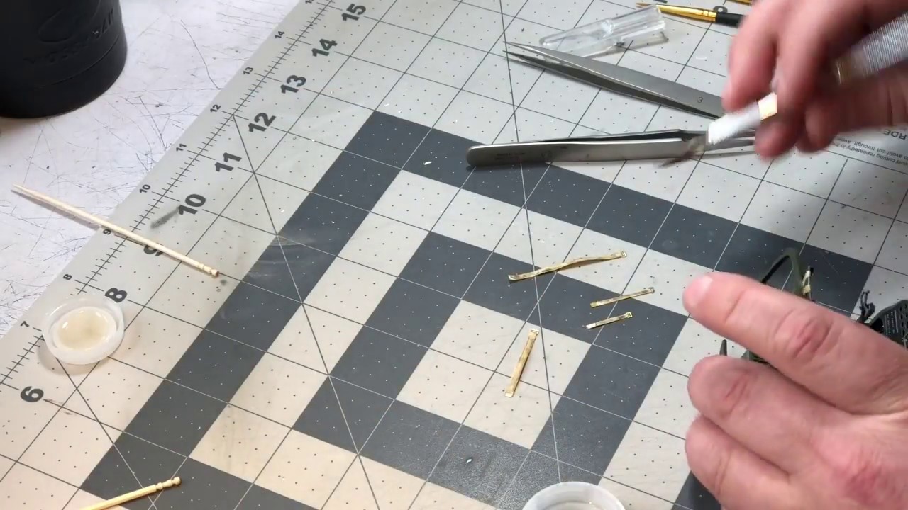 Making seatbelts for scale model aircraft