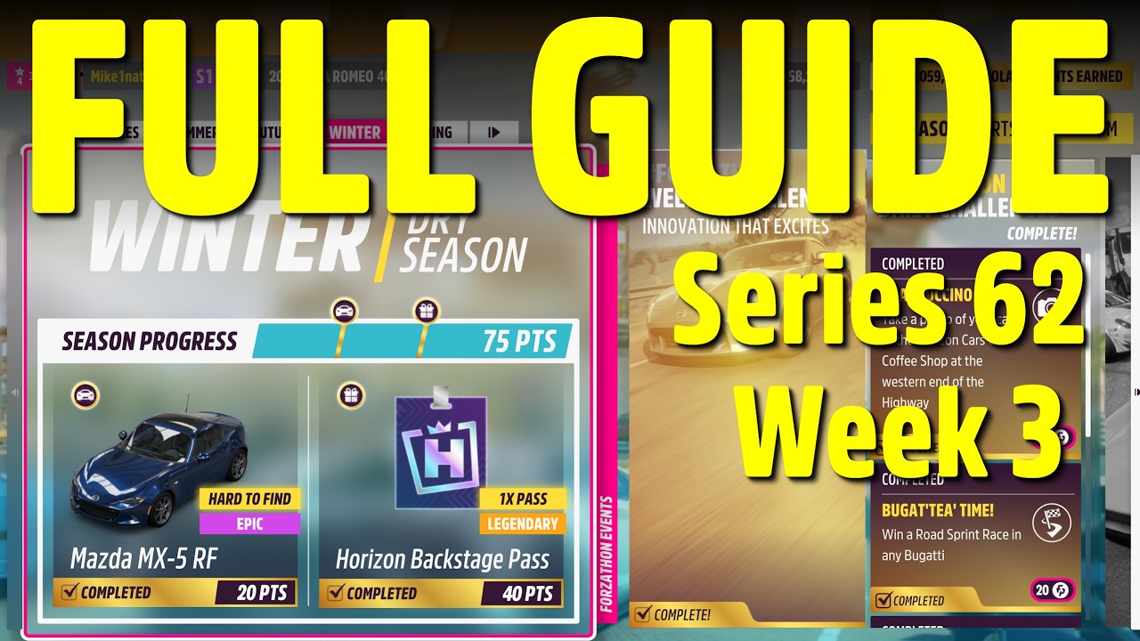 Forza Horizon 5 Series 62 Week 3 Winter Season Festival Playlist Complete Guide + Tune Codes