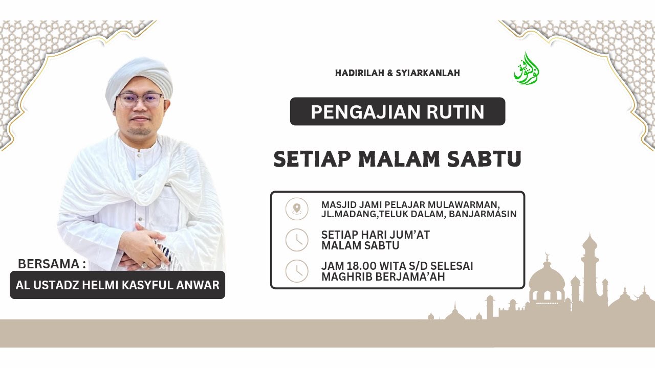 🔴LIVE PENGAJIAN KITAB BIDAYATUL HIDAYAH || USTADZ HELMI KASYFUL ANWAR