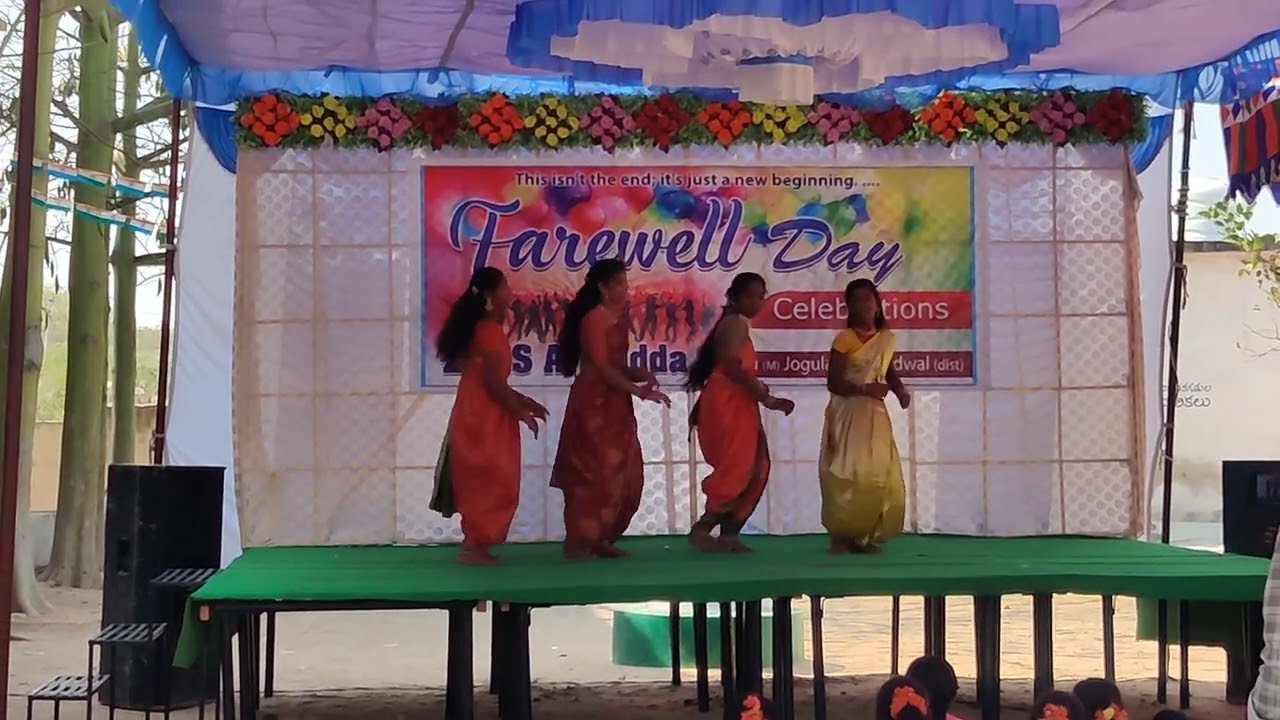 palletoori pallakilo mamamadukundame jampala by 8th girls on farewell day 2024-25