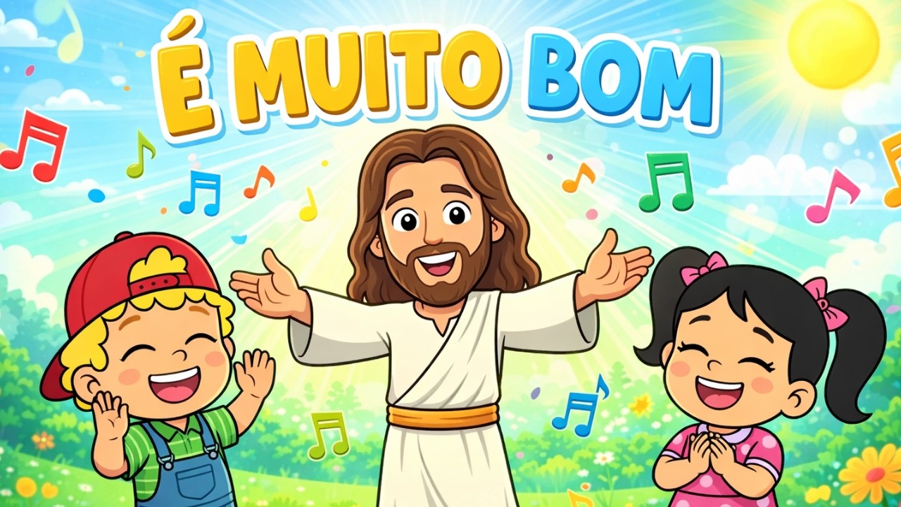 É MUITO BOM 🎵 Música Gospel Infantil | Música Infantil Bíblica | COLETÂNEA DE MÚSICAS INFANTIS