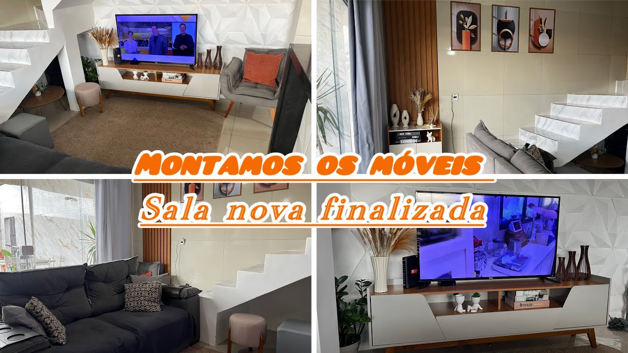 Móveis montado,Sala nova está linda, ficou tão aconchegante 🏡