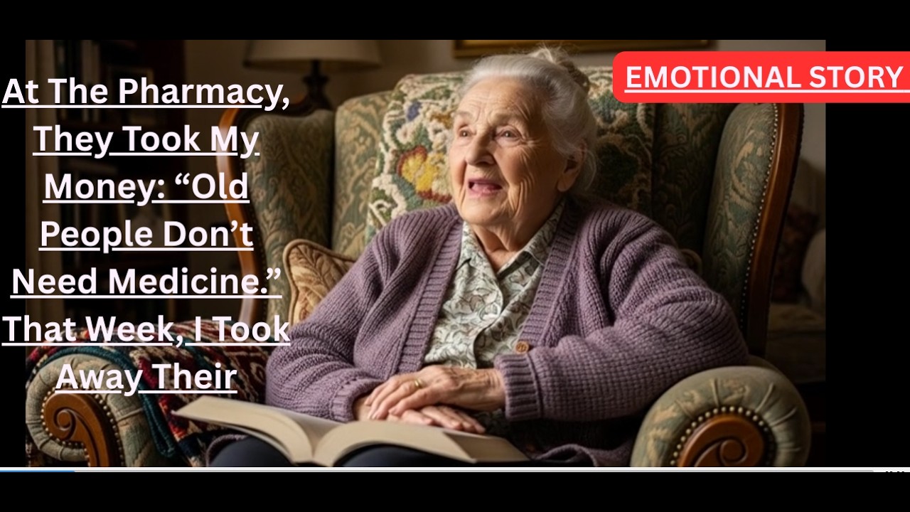 At The Pharmacy, They Took My Money: “Old People Don’t Need Medicine.” That Week, I Took Away Their