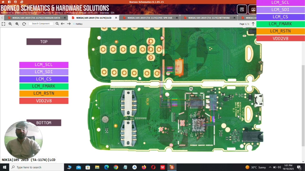 Nokia 105 (2019) TA-1774 Charging & LCD Light Schematic Diagram | Full Hardware Solution 2025