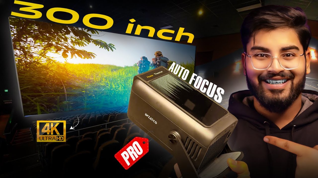 Best Projector for Home Theater under 10000 🔥 WZATCO Yuva Go Pro Fully Automatic Review