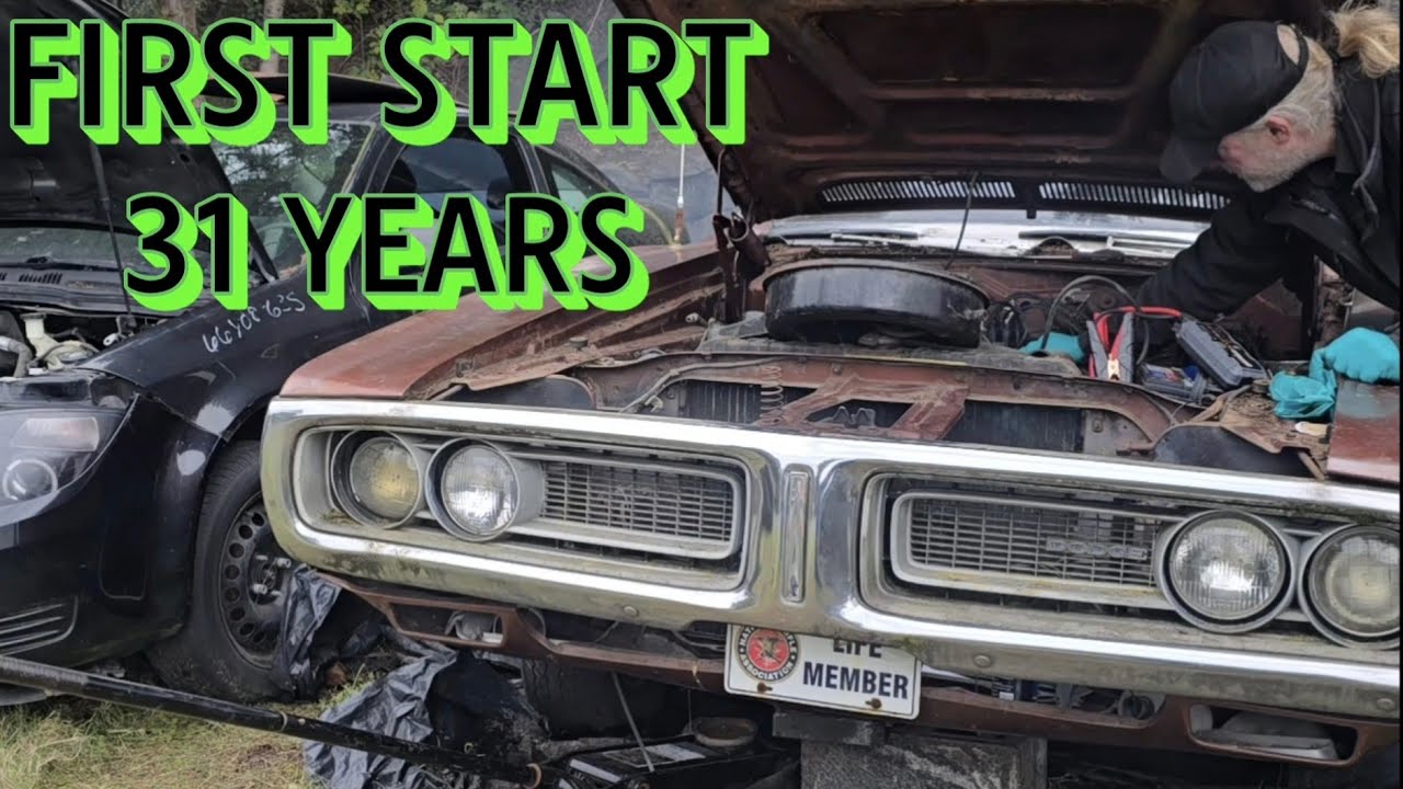 Завожу Charger 1971 года выпуска, заброшенный с 1995 года.
