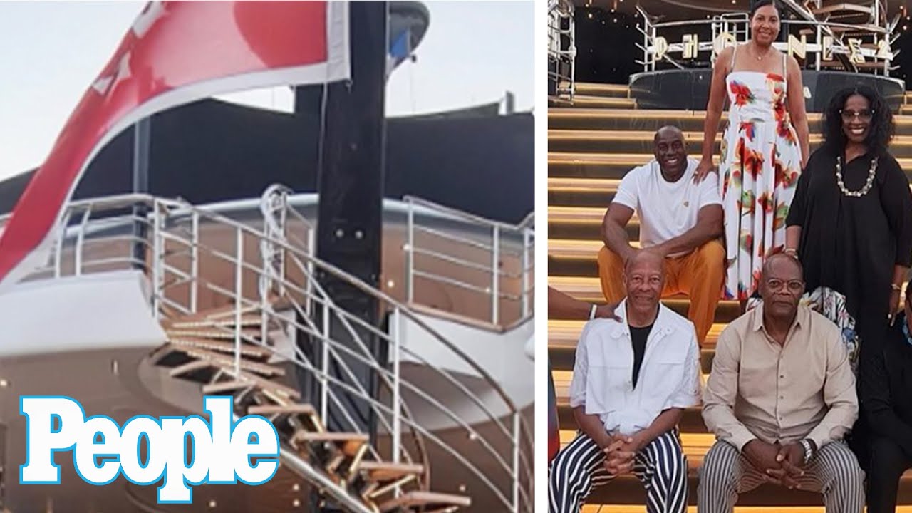 Magic Johnson, Michael Jordan and Samuel L. Jackson Enjoy European Vacation on Super Yacht | PEOPLE