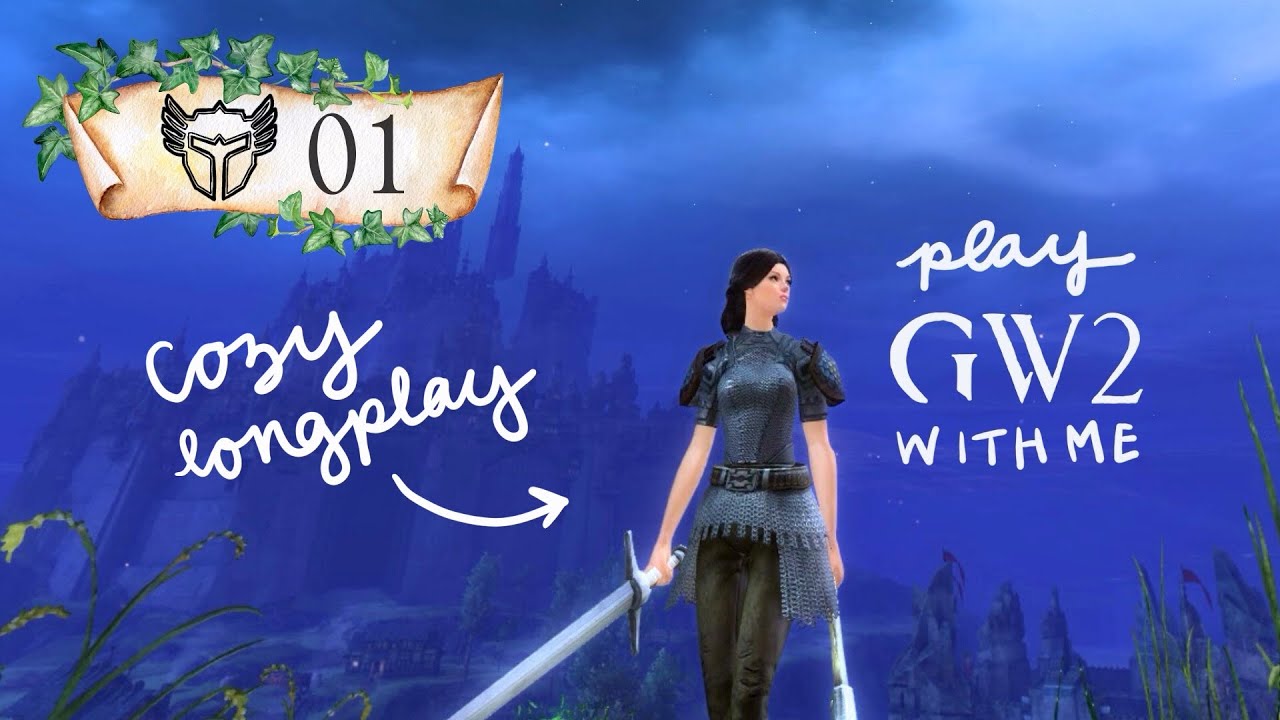 ⚔️ cozy let's play guild wars 2 | longplay | human warrior | (no commentary) | part 1 #gw2