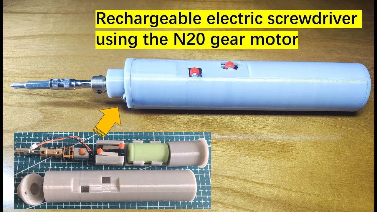 用N20电机制作电动螺丝刀 | I made a rechargeable electric screwdriver using an N20 gear motor