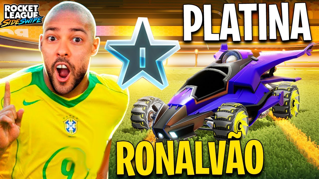 RONALV&Atilde;O no Rank PLATINA no Rocket League Mobile Sideswipe