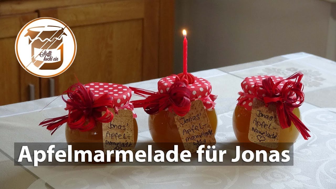 Geburtstagsgeschenk - Apfelmarmelade für Jonas