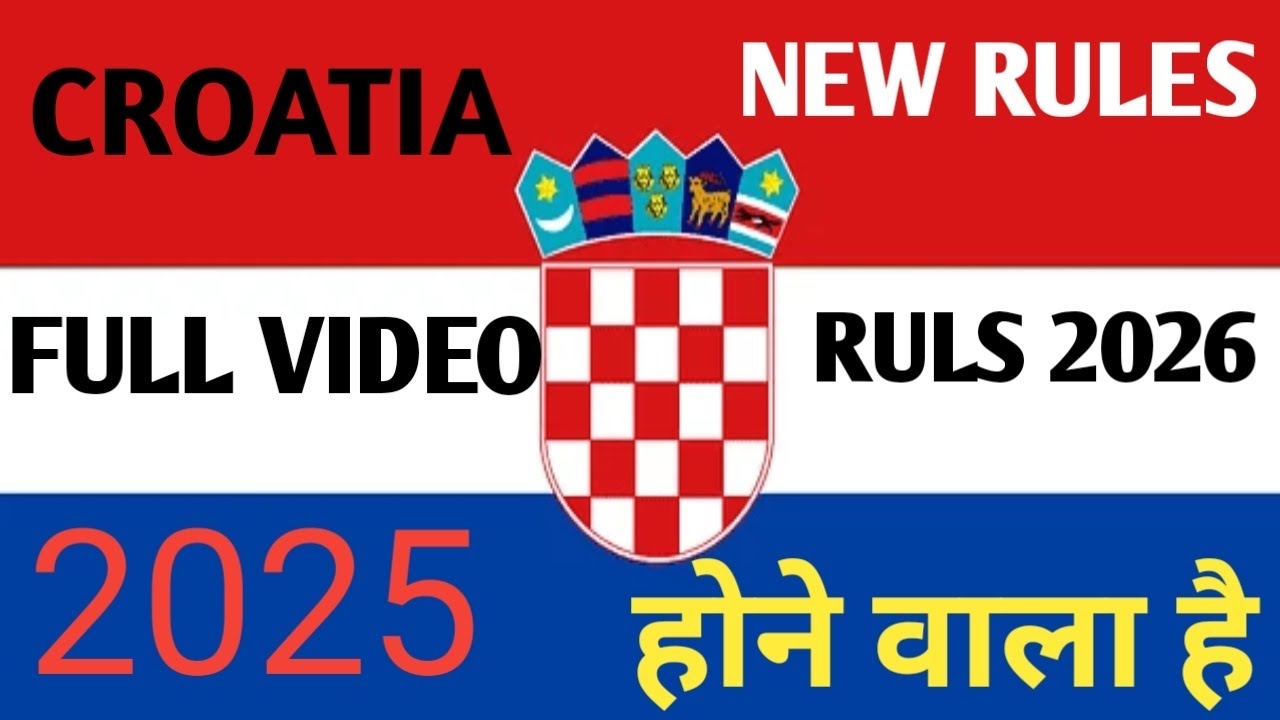 CROATIA WORK PARMIT UPDATE|CROATIA WORK PARMIT 2025 PROCES|CROATIA TOURIST VISA FOR INDIAN CITIZENS 