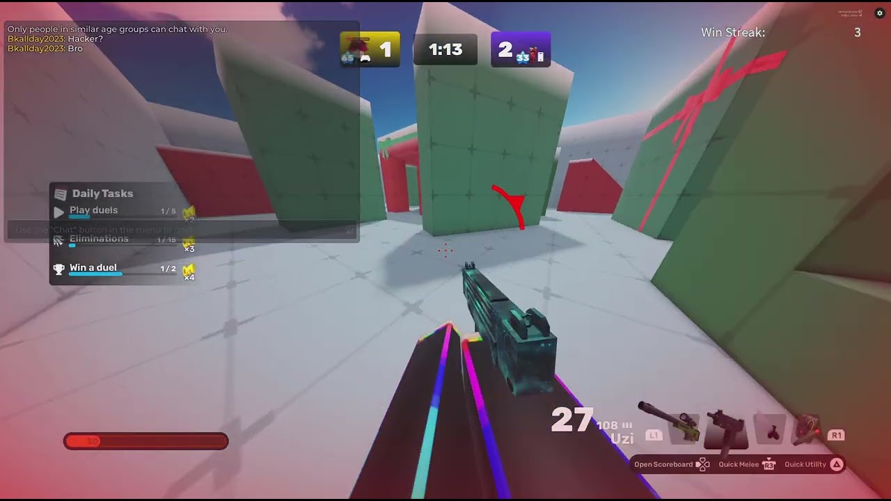 Imagine having hacks and still losing