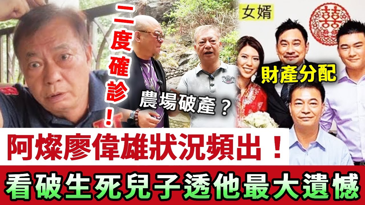 阿燦廖偉雄中風！狀況頻出！關閉經營多年農場，又破產？自曝看破生死，年紀太大難以恢復，兒子透露他人生最大遺憾！#廖偉雄#娛記太太