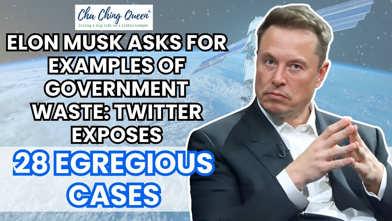Elon Musk Asks For Examples Of Government Waste: Twitter Exposes 28 Egregious Cases