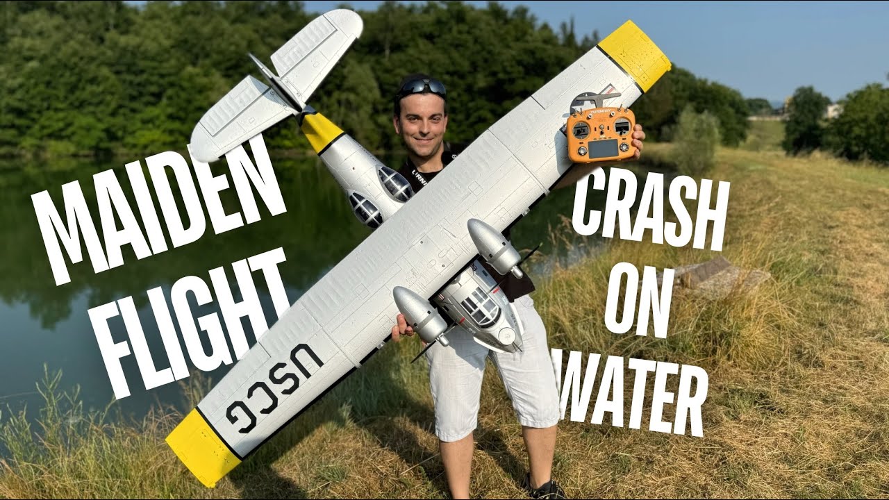 AVIOS PBY Catalina 1900mm гидросамолет (PNF) - ОБЗОР ПЕРВОГО ПОЛЕТА + ВОДНАЯ КАТАСТРОФА! [4K60fps...