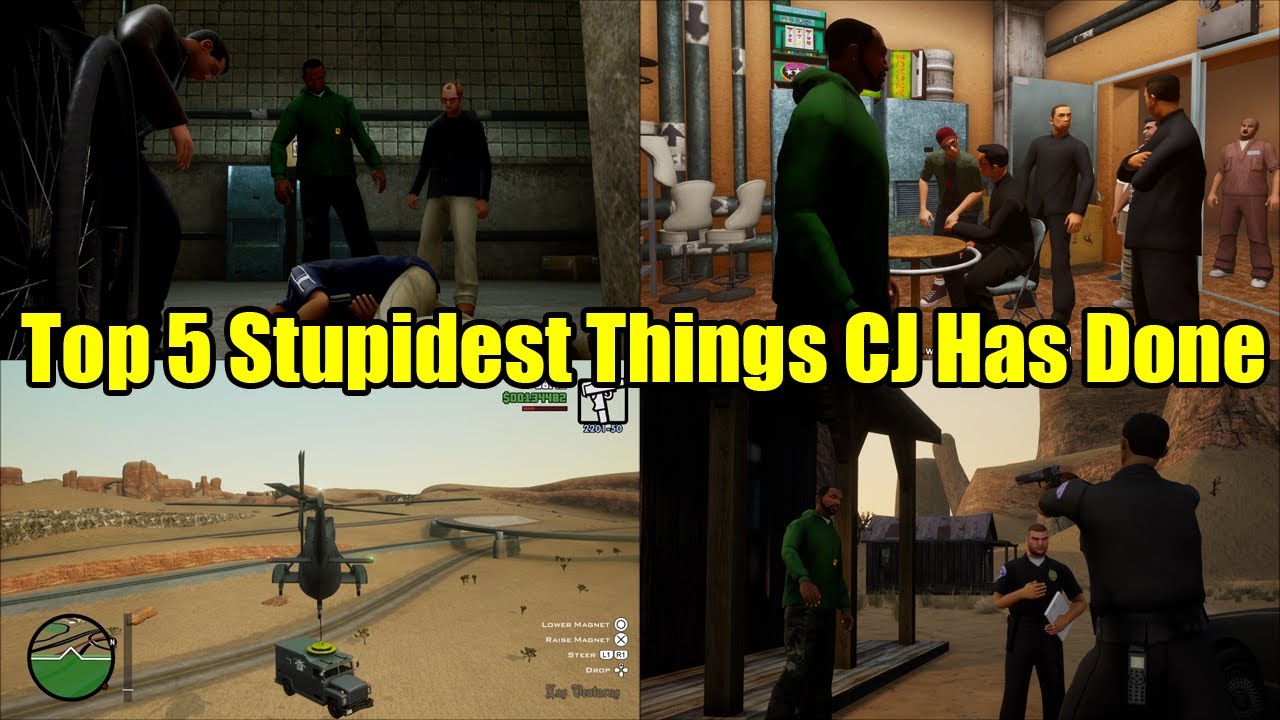 Top 5 Stupidest Things CJ Has Done- GTA San Andreas Lore Explained