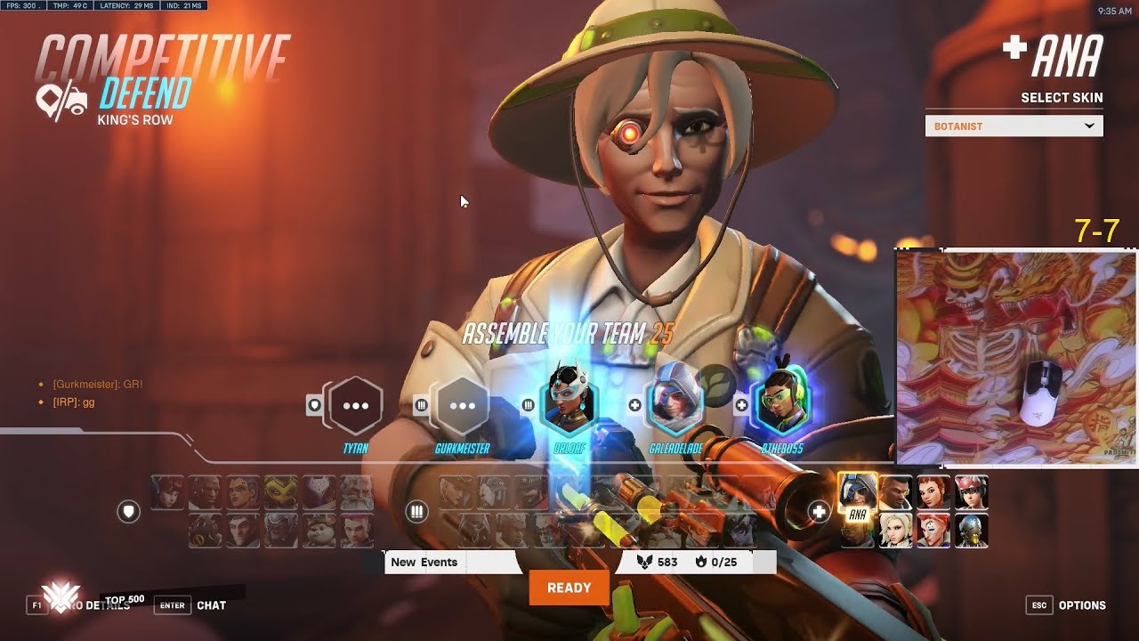 19K HEALS! TOP 500 ANA! GALE INSANE ANA GAMEPLAY OVERWATCH 2 SEASON 2