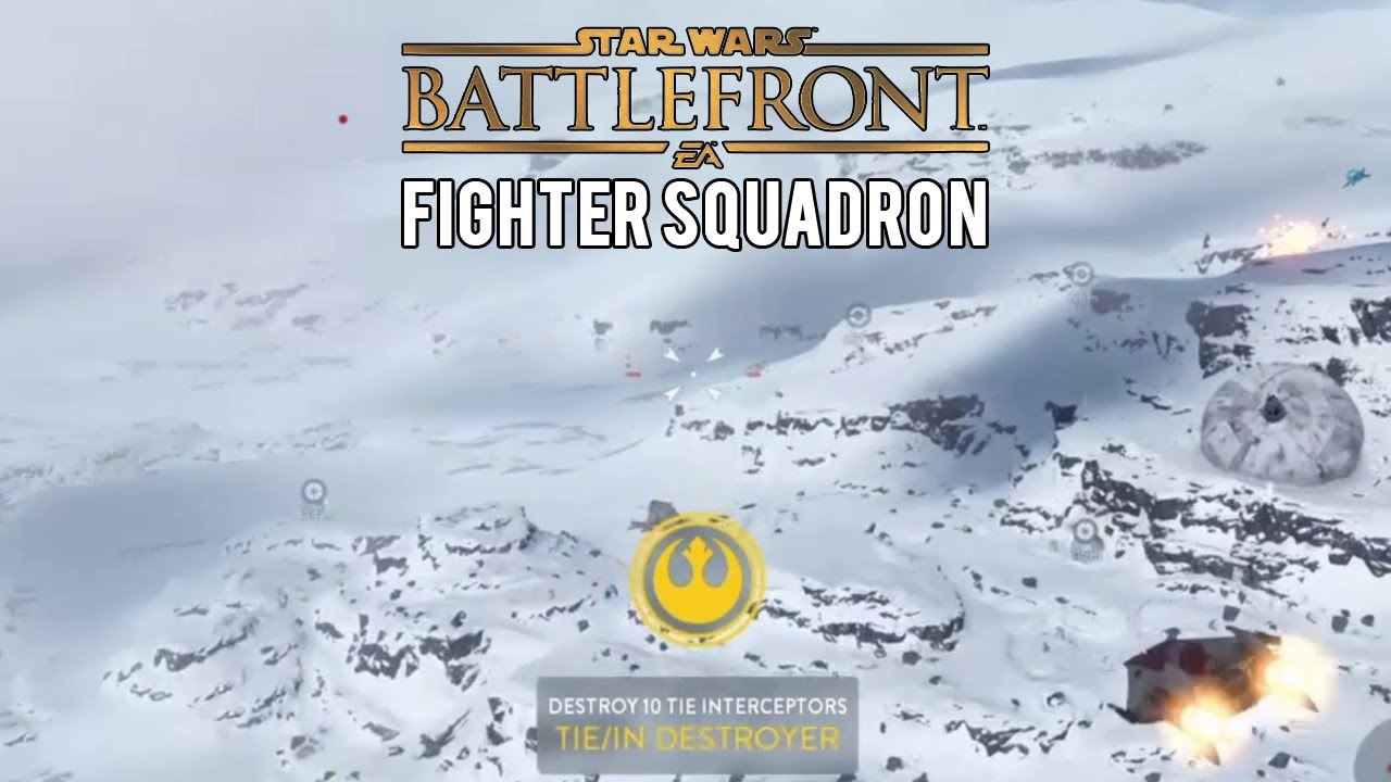 Star Wars Battlefront: Fighter Squadron (PS4) no commentary 40 and 0 - Outpost Beta: Rebel A-wing