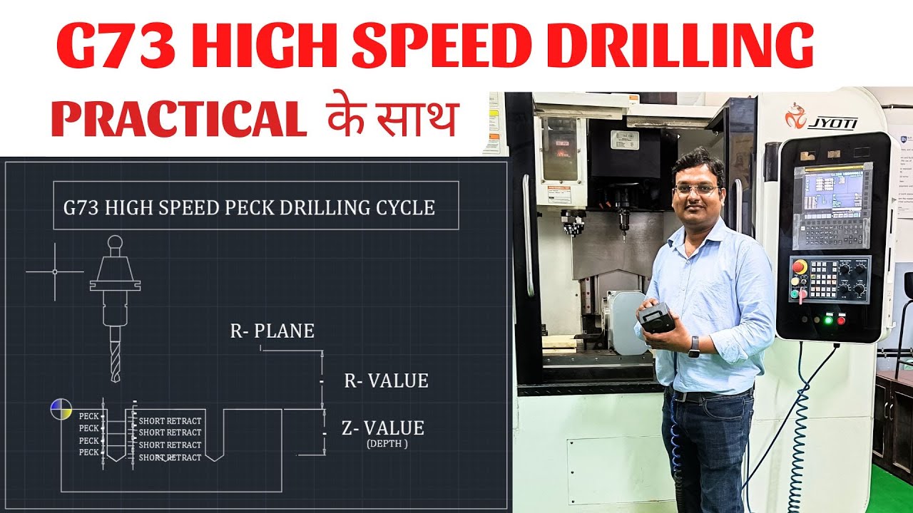 G73 High speed peck drilling - g73 peck drilling cycle - vmc drilling cycles - 