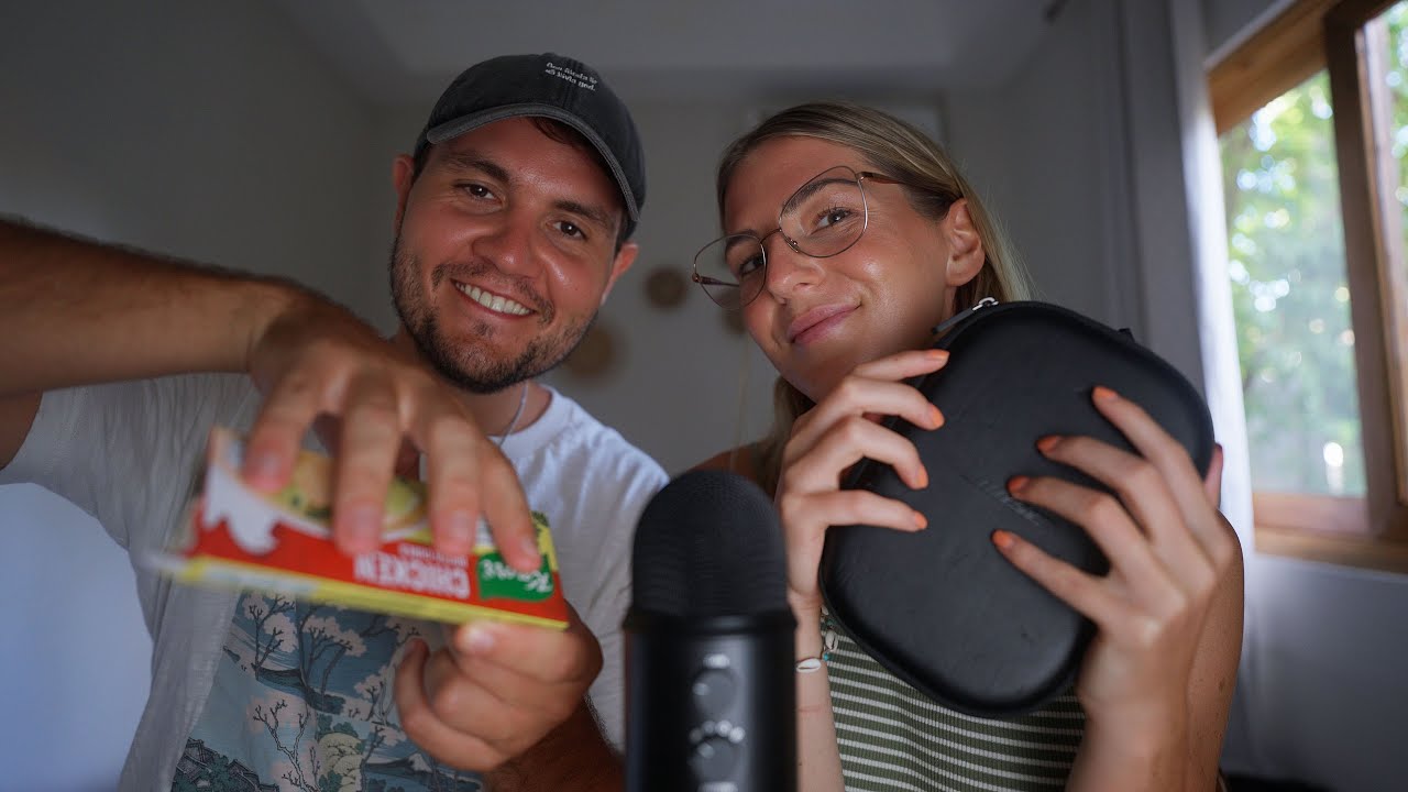 ASMR Tapping with my Girlfriend 😍 *she is goood*