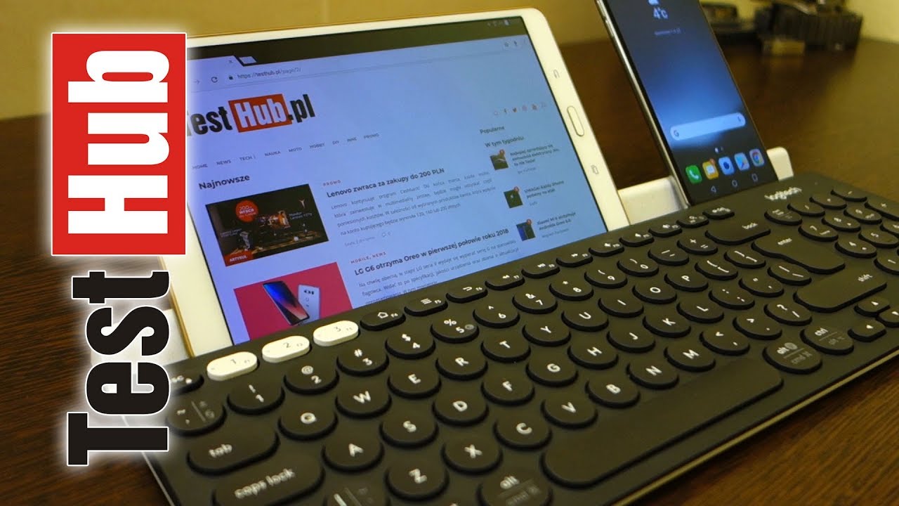 Logitech K780 klawiatura bezprzewodowa - obsługa 3 urządzeń