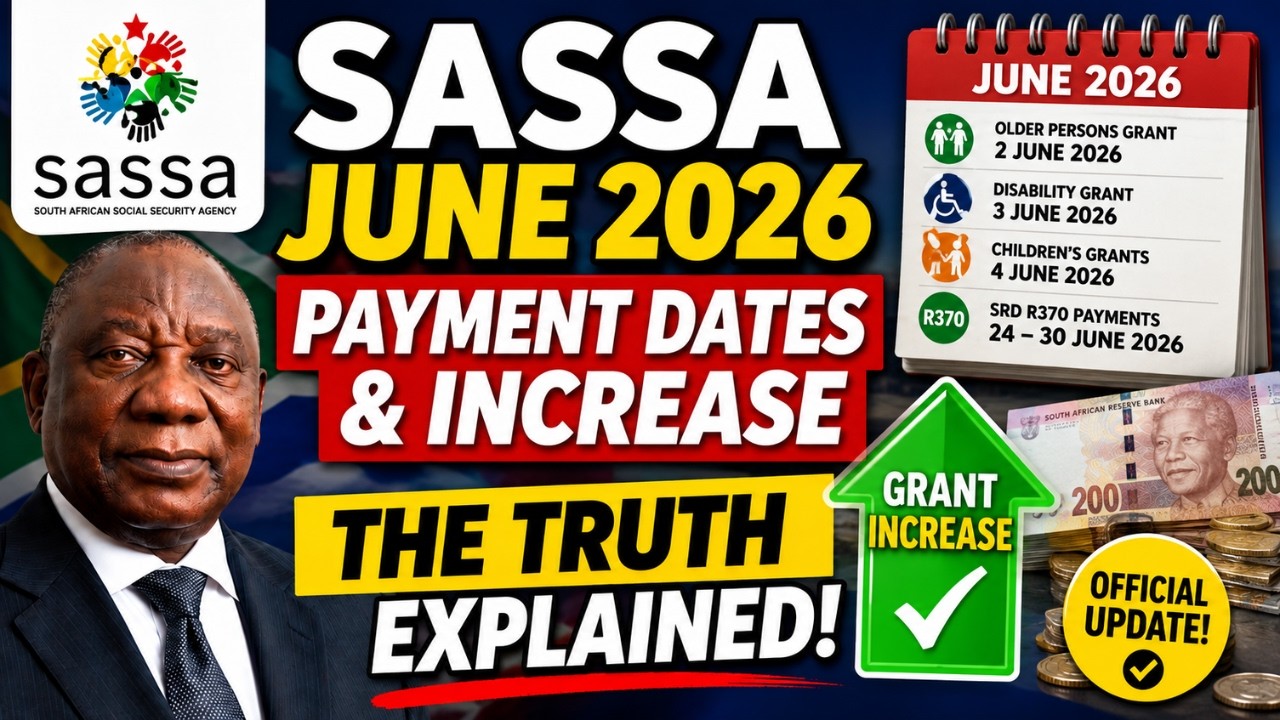 SASSA June 2026 Payment Dates & Increase ✓ | The Truth About December Bonuses and Double Pay!
