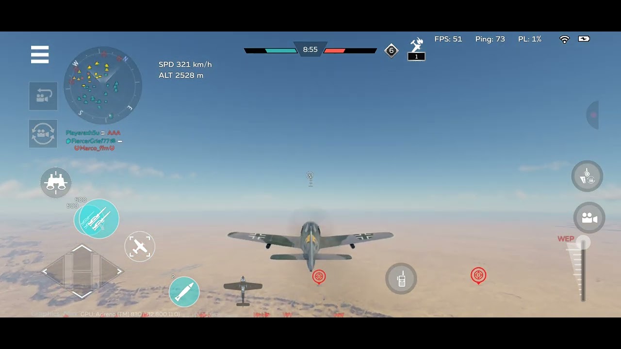 War Thunder Mobile Air Combat: Fw 190 A-5/U2 