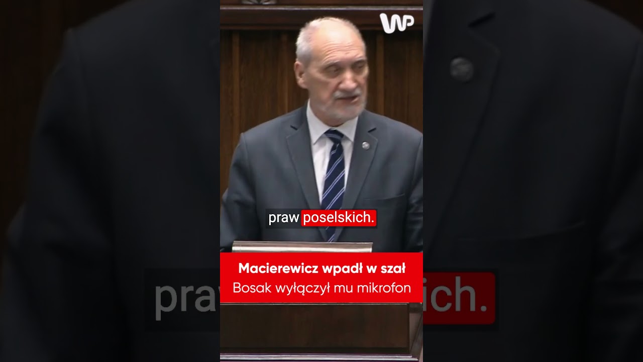 Macierewicz wpadł w szał. Bosak wyłączył mu mikrofon #sejm #macierewicz #bosak