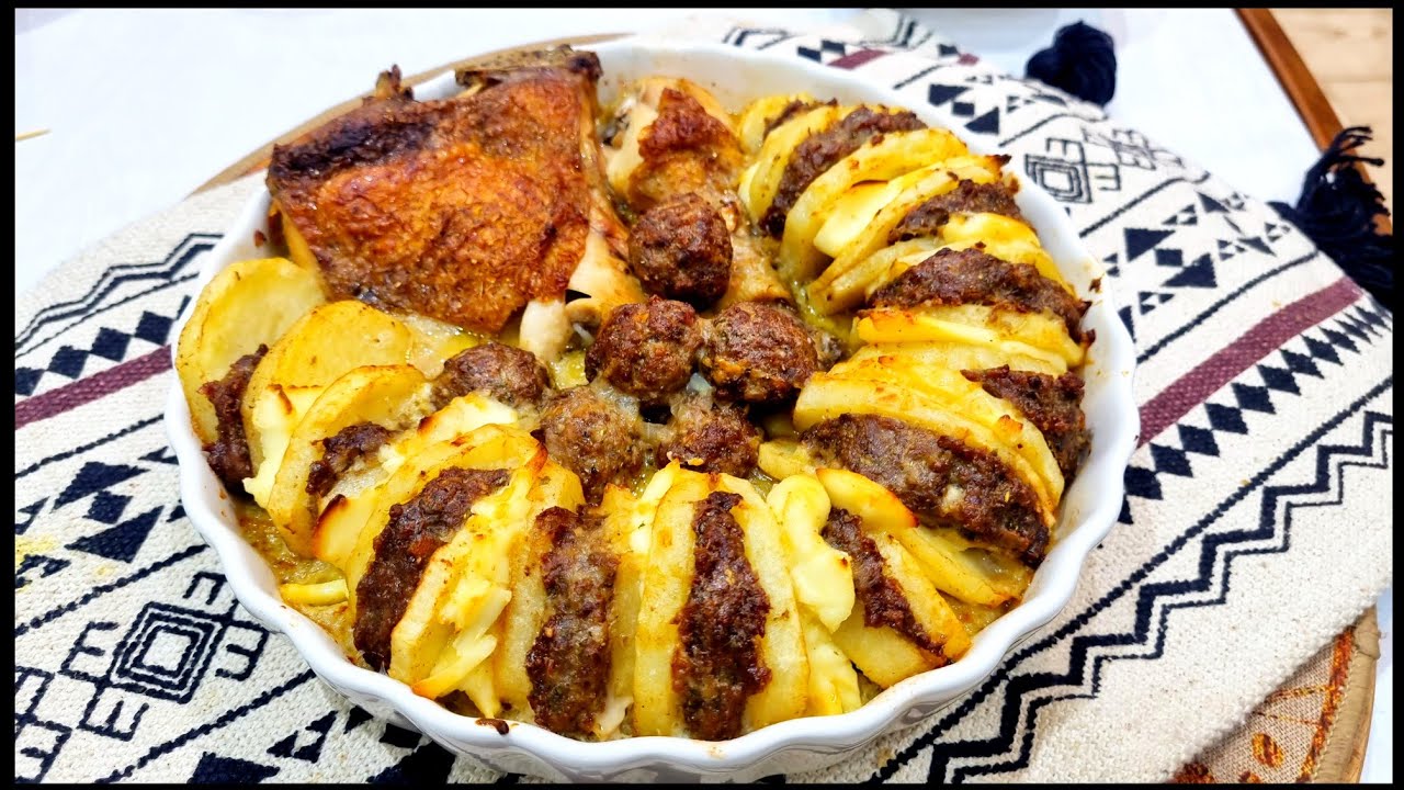 مطبخ ام وليد / طاجين المبطن ، وصفة سهلة و خفيفة 😍😋👍.