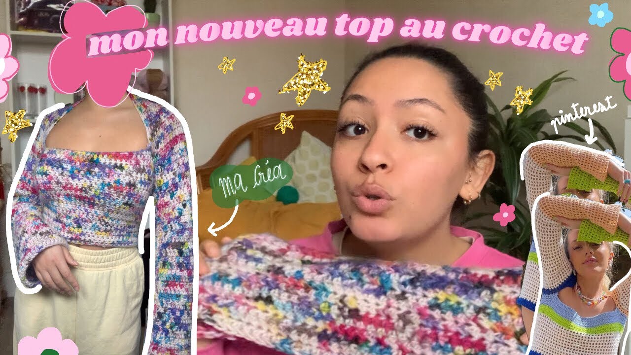 Je crochète LE top vu partout sur pinterest (mi tuto, mi processus de création)