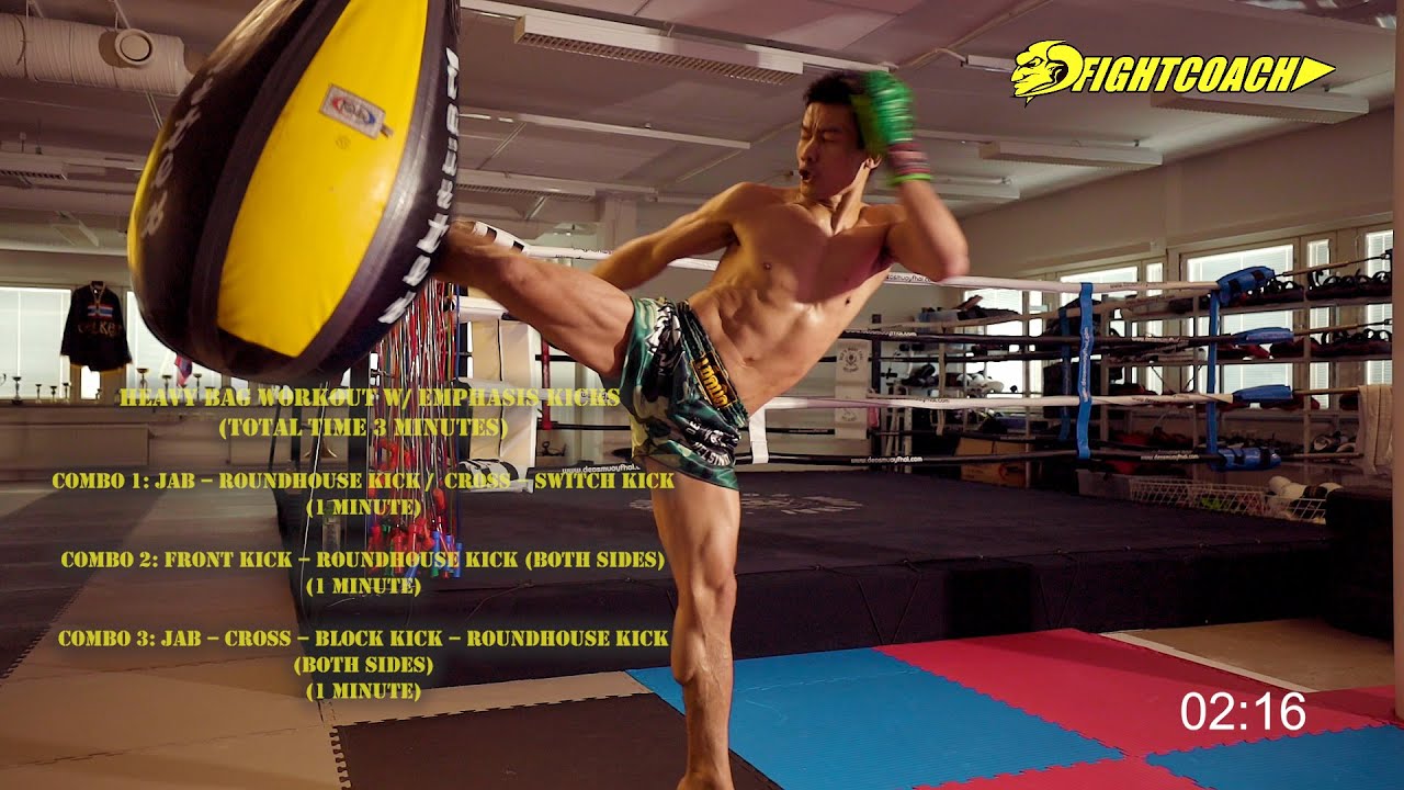 Muay Thai/MMA Heavy Bag Workout: Kicks